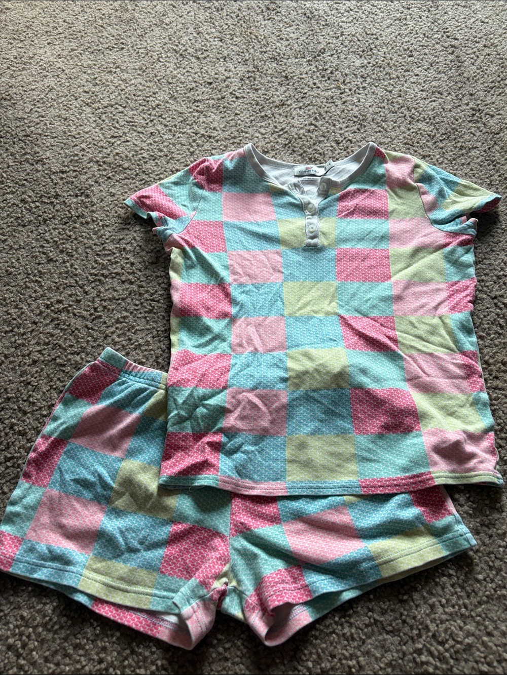 B41 Vineyard Vines 14y 2pc Short PJ Set